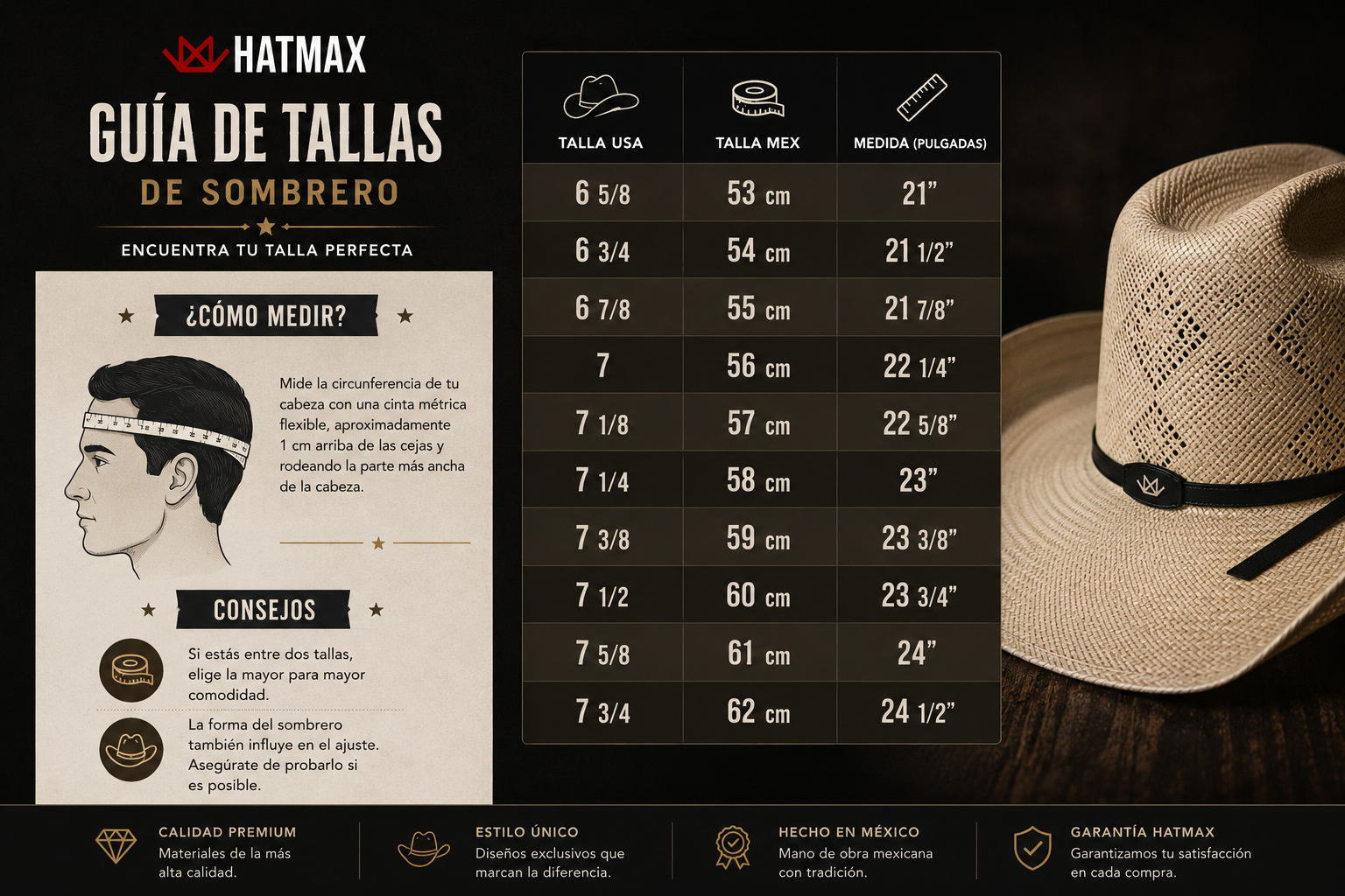 guía de tallas